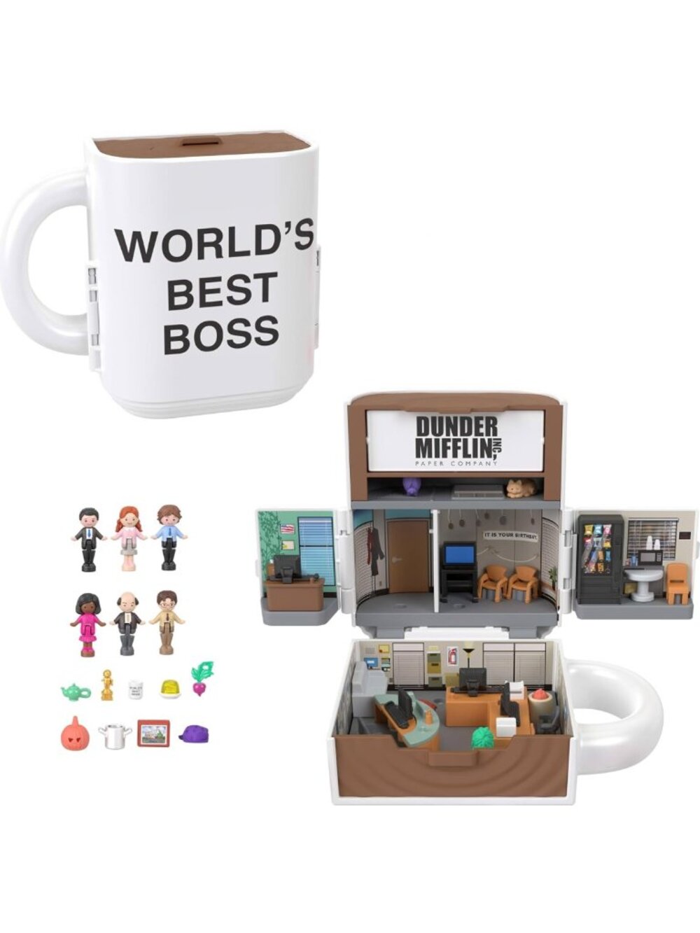 Collector's Compact Playset - Polly Pocket Inspired Office Fun & Adventure